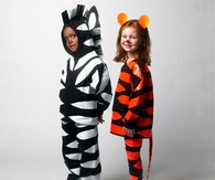 Tiger and zebra costumes