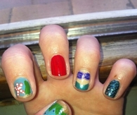 The little mermaid nail art