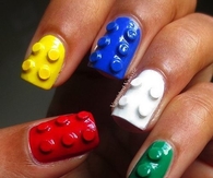 Lego nail design