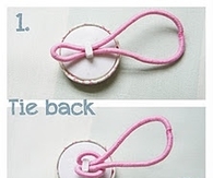 DIY Button Hair Tye