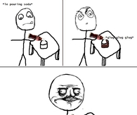 Le pouring soda