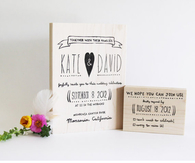 Wedding invitation stamps