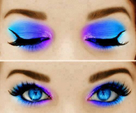 Blue and Purple Makeup