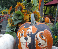 The Lady and The Tramp Halloween Pumpkin