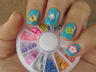 Fun fimo nail decorations