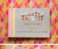 Cross stitch guest book