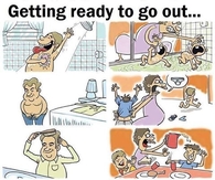 Getting ready to go out