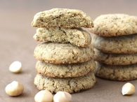 White Chocolate Macadamia Shortbread Cookies