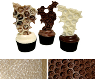 Bubble wrap chocolate decoration