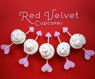 Cupid arrow cupcakes