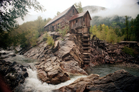 Cabin on the rocks