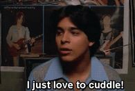 I just love to cuddle