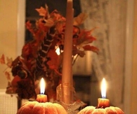 Elegant Pumpkin Candles