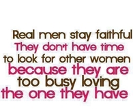 real men stay faithful