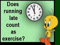 running late