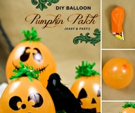 DIY Balloon Pumpkins