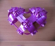 DIY Ribbon Heart Ornament