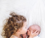 Sisterly kiss