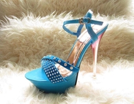 Turquise Spiked Sandals