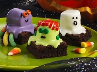 Spooky Brownie  Marshmallow Treats