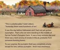 First page of The Last Pumpkin story