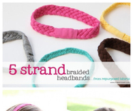 DIY 5 Strand Braided Headbands