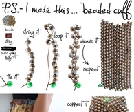 DIY Beaded Cuff