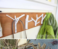 DIY Branch Hooks