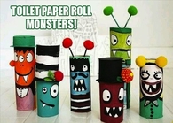 DIY Toilet Paper Monsters