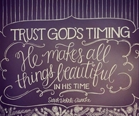 Trust in God's timing