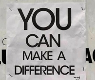 You can make a difference