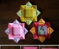 DIY Origami Flower Picture Frame