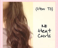 DIY No Heat Curls