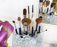 Makeup brush organizing idea