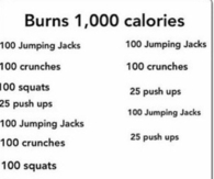 Burn 1000 Calories