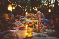 Outdoor dinner party