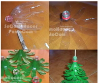 DIY Plastic Bottle Christmas Tree