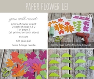 DIY Paper Flower Lei