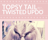 DIY Topsy Tail Twisted Updo