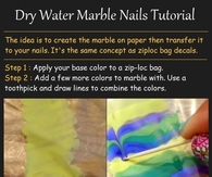 Dry Water Marble Nail Tutorial