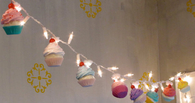 Cupcake string of lights