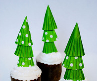 Cupcake liner trees