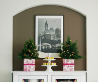 Ribbon Embellished Cabinets