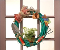 DIY Garden Hose Wreath