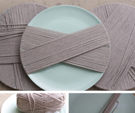 Decorative dish coasters