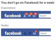 You dont go on Facebook for a week