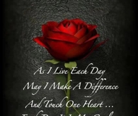 as I live each day