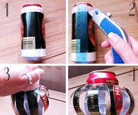 DIY Soda Can Tea Light Holder