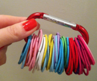 Hair tie clip 