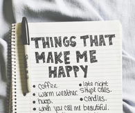Things that make me happy